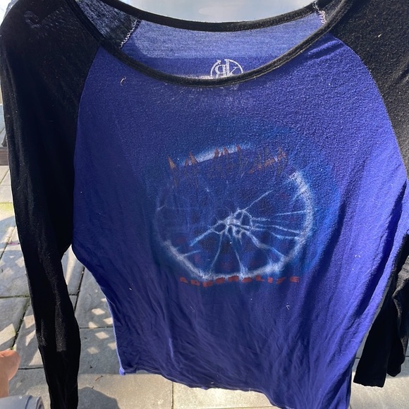 Def Leppard baseball t-shirt 🎶 adrenalize recycled karma - Picture 1 of 4